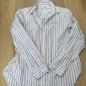 Frank & Eileen Striped Shirt - Red, Blue, White